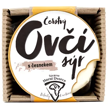 Statek Horní Dvorce Čerstvý ovčí sýr s česnekem cca 150g