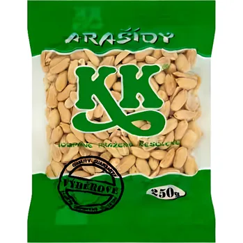Cukrovinka KK Arašídy loupané pražené nesolené 250g