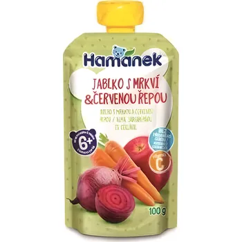 Hamánek Jablko s mrkví a červenou řepou 100g
