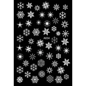 Samolepky na nehty - Vánoce A034