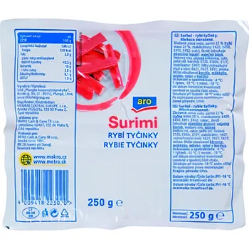 Slaná pochutina ARO Surimi tyčinky 250g