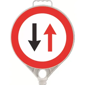 Dopravní značení Plastová (PPC) dopravní výstražná značka "Přednost protijedoucích vozidel" FLOMA - 28 x 28 cm