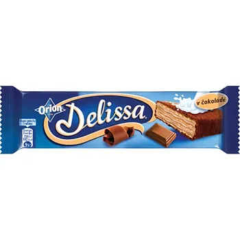 ORION Delissa oplatka s kakaovou náplní máčená v mléčné čokoládě 30g