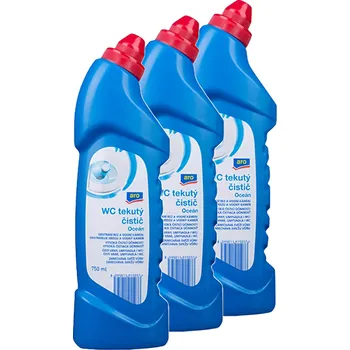 WC čistič ARO Čistič WC tekutý oceán 3x750ml 2.25l