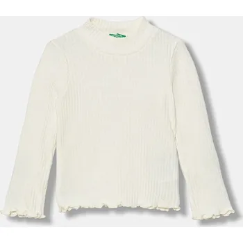 Chlapecké tričko Dětské tričko s dlouhým rukávem United Colors of Benetton 381PG10LB.P.Seasonal béžová 02X, vel. 104