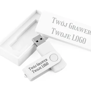 USB flash disk Flash disk MemoRabbit flash disk TWISTER 64GB, USB 3.0 64 GB USB 3.0 bílý