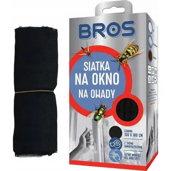 BROS síť do okna moskytiéra do okna 150x180 cm černá