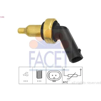 Čidlo automobilu Snímač, teplota chladiva FACET 7.3390