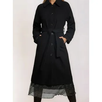 Sinsay - Dlouhý kabát - černá - 412HH-99X - 412HH-99X-XL