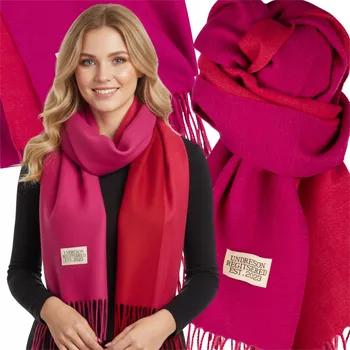 HRUBÁ ŠÁLA SZALIK DAMSKI ZIMNÍ TEPLÁ VELKÁ Elegantní Oboustranná S třásněmi