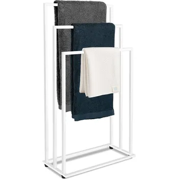 Držák na ručník Věšák na ručníky 3-ramenný - bílý
