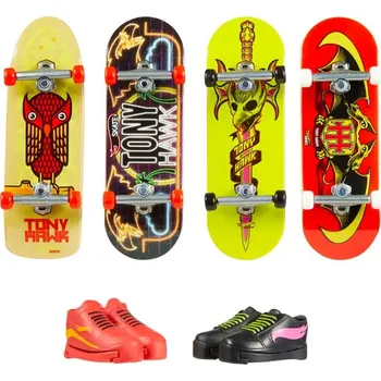 Mattel Hot Wheels® Skates 4ks fingerboard a boty TOTALLY VIBIN'™ Pack, HVM16