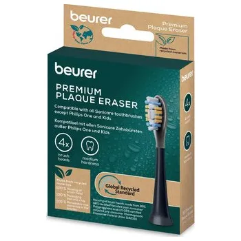 Domácí spotřebič Náhradní hlavice pro Beurer SC30/SC50 (Premium Plaque Eraser) – 4 ks, černé