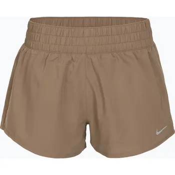 Dámské kraťasy Dámské kraťasy Nike One Dri-Fit 3" mink brown/reflective silver