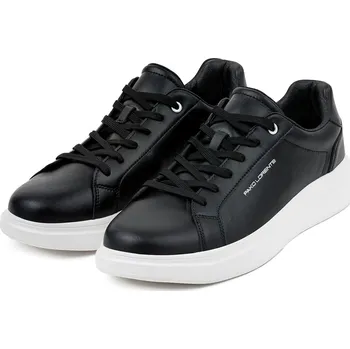 Pánské tenisky Černé pánské tenisky, 100% kůže, s logem Pako Lorente , vel 45