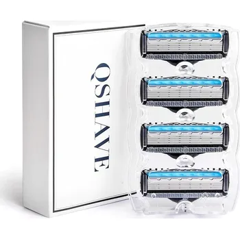 Náhradní holicí hlavice s 5 břity pro Qshave 4 ks Série: Blue