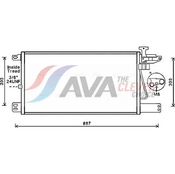 Výparník klimatizace Chladič klimatizace Scania P/G/R 03.04- AVA 40045005