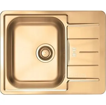 Granitový dřez Jednokomorový dřez Alveus LINE ocel zlatý