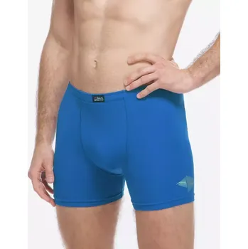 Pánské oblečení GINA pánské boxerky delší nohavička, šité, s potiskem 74184P atlantic šedá 58/60