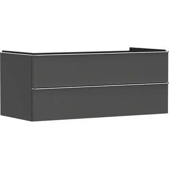 Koupelnový nábytek Skříňka pod umyvadlo pod desku Hansgrohe Xelu Q 118x49,5x55 cm šedá matná 54083000
