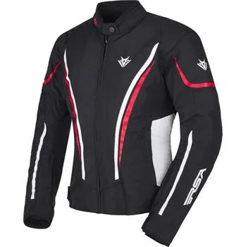 Moto bunda Dámská bunda na motorku RSA Wasp černo-bílo-červená L