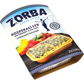 Zorba sýr řeckého typu k rozpékání do trouby 2x100g bylinky 200g