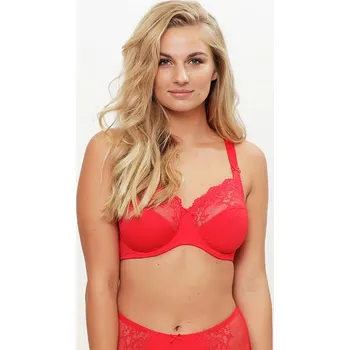 Podprsenka Dámská podprsenka LingaDore 1400-5 Červená 100 D