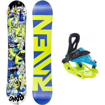 Snowboarding Raven Bang junior dětský snowboard + Raven s160 dětské vázání 145 cm + vázání XXS (EU 27-30) + DÁREK + Doprava ZDARMA
