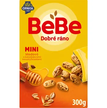 Opavia BeBe Dobré Ráno Mini sušenky medové s kousky čokolády 300g