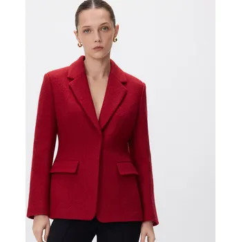 Reserved - Blejzr s příměsí vlny - červená - 881BK-33X - 881BK-33X-XL