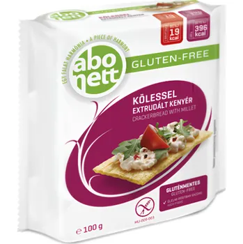 Trvanlivě pečivo Abonett Bezlepkový extrudovaný chléb s prosem 100g