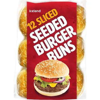 Příloha Iceland Hamburgerové bulky 12 ks, mražené 660g