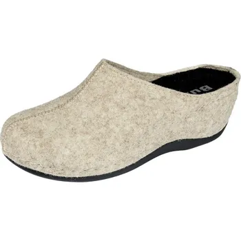 Dámské pantofle BUXA Dámské pantofle z vlněné plsti na klínku BZ350 béžová Velikost: 36