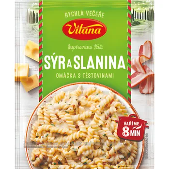 Vitana Sýr & slanina omáčka s těstovinami 163g