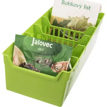 Koření Zelený kuchyňský organizér na koření 30 × 13 × 8 cm