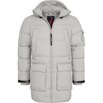 Pánský zimní kabát HÖHENHORN Pánský zimní prošívaný kabát HOHENHORN Hochthron Barva: Béžová, Velikost: M