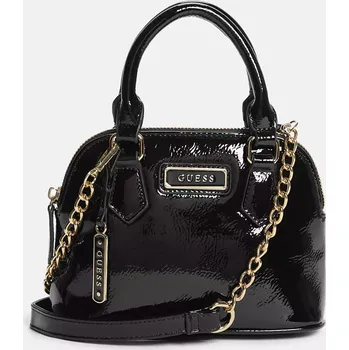 GUESS dámská kabelka,crossbody Elise černá lesklá