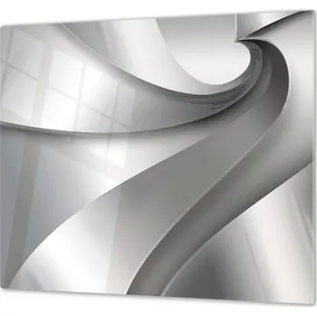 Příslušenství pro sporák Glasdekor Ochranná deska sklo šedý abstrakt Rozměr V/Š: 60x70 cm, Lepení na zeď: S lepením na zeď