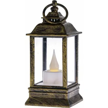 Lucerna Casa de Engel Home Plastová lucerna s LED svíčkou, 0/240 Fialová UNI (2790065)