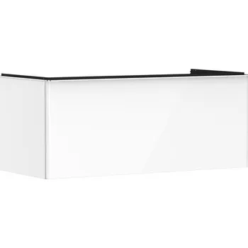 Koupelnový nábytek Skříňka pod umyvadlo pod desku Hansgrohe Xelu Q 118x49,5x55 cm bílá lesklá 54062000