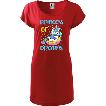Dámské šaty DOBRÝ TRIKO Dámské tričko/šaty Princess of dreams Velikost: XL, Barva: Červená