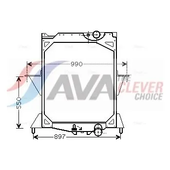 Chladič motoru Chladič, chlazení motoru AVA 10057004