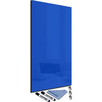 Kancelářský nábytek Glasdekor Magnetická skleněná tabule 100x50cm Barva: Briliantově modrá, Rozměr V/Š: 50x100cm