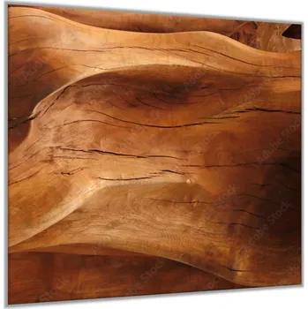 Obklad Glasdekor Sklo do kuchyně detail textura dřeva Rozměry skla do kuchyně: 30 x 60 cm