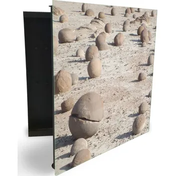 Skříňka na klíč Glasdekor skříňka na klíče - Ischigualasto park Otevírání: Levé, Barva skříňky: Bílá