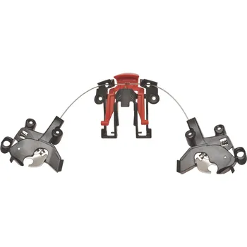 Helma na motorku červené tlačítko mechanismu výklopu pro přilbu MATHISSE, AIROH