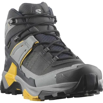 Pánská treková obuv Salomon X Ultra 5 Mid GTX Mn L47754100 - asphalt/monument/spicy mustard 47 1/3