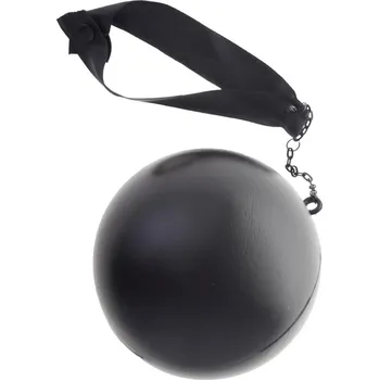 Karnevalový doplněk Vězeňská koule na nohu 15cm