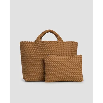 Ručně Vyplétaná Dámská Kabelka Naghedi St Barths Medium Tote Sn03013ld-montauk