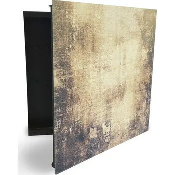 Skříňka na klíč Glasdekor skříňka na klíče - design textura grunge Otevírání: Levé, Barva skříňky: Bílá